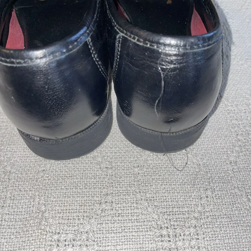 John Romaine Men’s Dress Loafers Size 8.5 M Black Leather Business Formal City